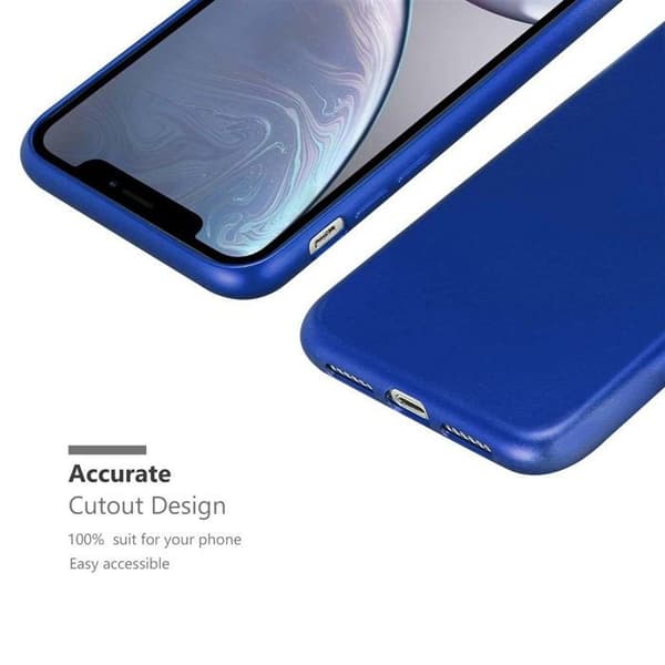 iPhone XR-fodral Skyddsfodral i MATTE METALLBLÅ Design Blå