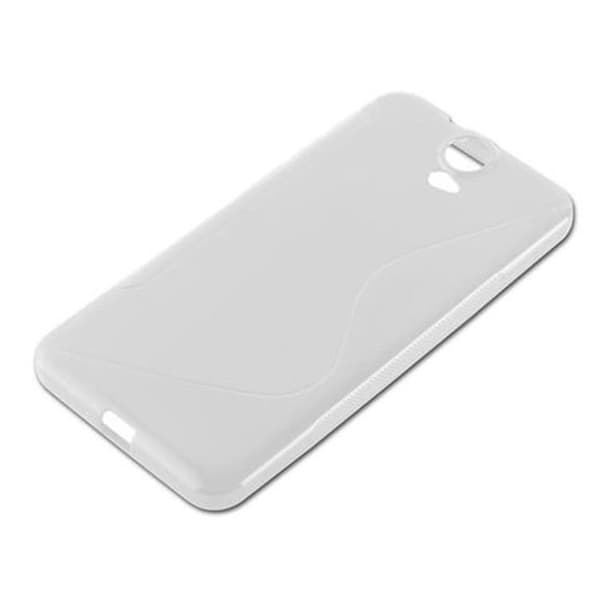 Skal för HTC ONE E9 PLUS i SEMI TRANSPARENT Vit