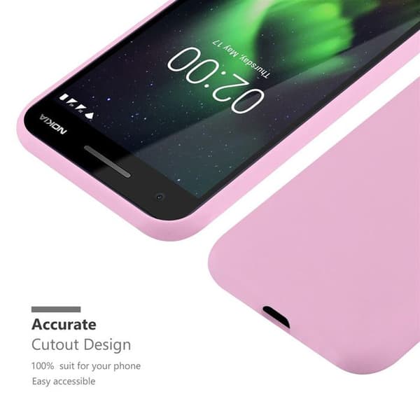 Skyddsskal för Nokia 2.1 CANDY ROSE VIF Stötskyddande Silikon Ros