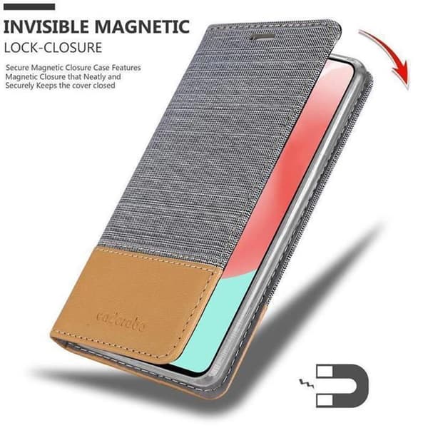 Skyddsfodral för Samsung Galaxy A41 i LJUST GRÅ BRUN Stötskyddande Etui Grå