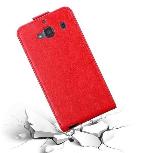 Etui för Xiaomi Mi 2 Flip-skal i ÄPPLE RÖD Skydd Röd