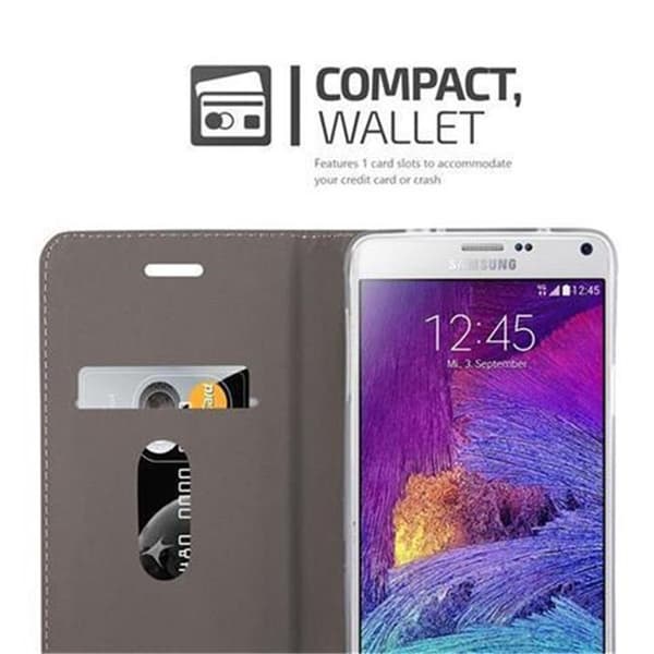 Skyddsfodral för Samsung Galaxy NOTE 4 i GRÅSVART Etui Case Skydd Grå