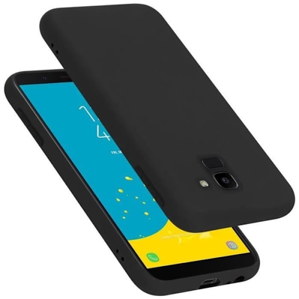 Cadorabo skal till Samsung Galaxy J6 2018 EU Edition - i svart - Flexibelt TPU-silikon Svart