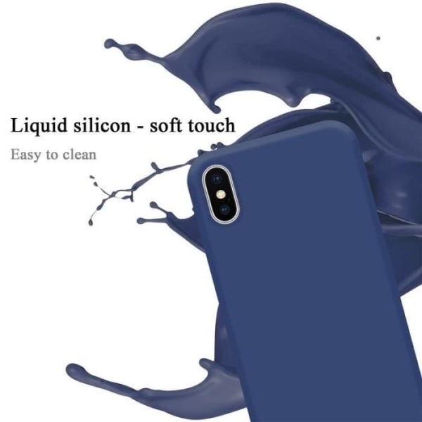 Telefonfodral - CADORABO - Apple iPhone XS MAX - Flexibel TPU-silikon - Optimal skydd - Tunn design Blå