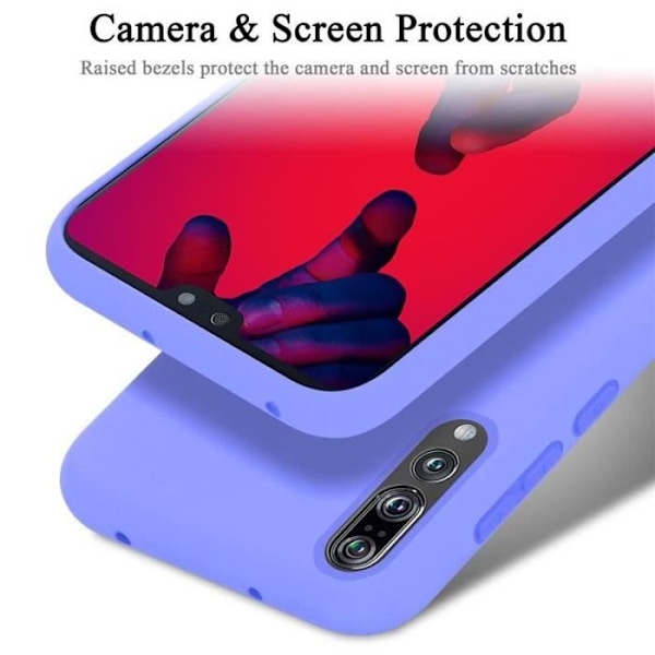 Skyddande skal - CADORABO - Huawei P20 Pro/P20 Plus - Silikon TPU - Lila - Tunn och lätt design Lila