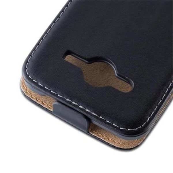 Cadorabo - Fodral Fodral för > Samsung Galaxy CORE 2 < i Flip Style – Fodral Fodral Bumper Wallet i slätt konstläder