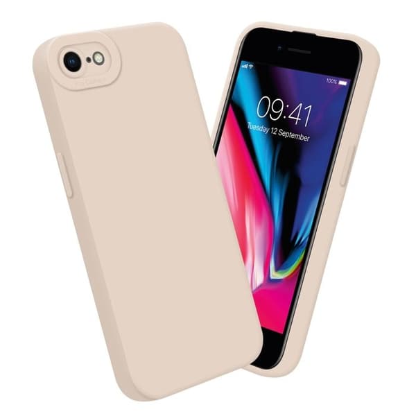 Skyddsfodral för iPhone 7 / 7S / 8 / SE 2020 i FLUID CRÈME Stötsäker Ros