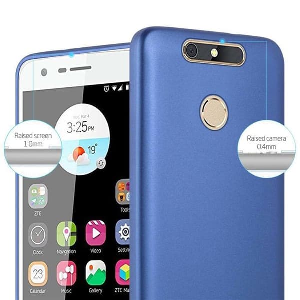 Skyddsfodral för ZTE Blade V8 MINI Skyddsfodral i MATTE METALLBLÅ Design Blå