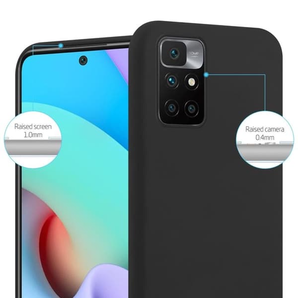 Skyddsfodral för Xiaomi RedMi 10 CANDY SVART Stötsäker Silikon Svart