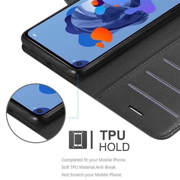 Etui för Huawei MATE 30 LITE i JET BLACK Svart