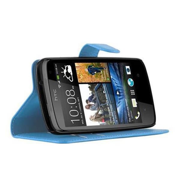 Etui för HTC Desire 500 i PASTELLBLÅ Blå