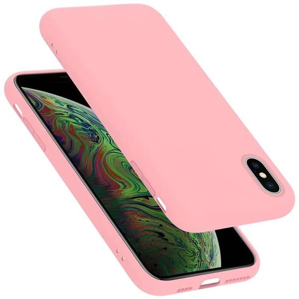 Skal för iPhone XS MAX Stötabsorberande i LIQUID PINK Ros