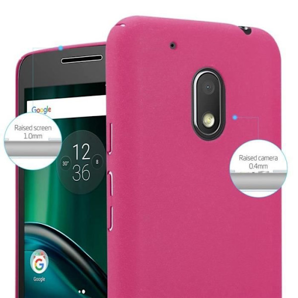 Coque - CADORABO - MOTO G4 PLAY - Hårdskydd - Matt Design - Färg Rosa Rosa