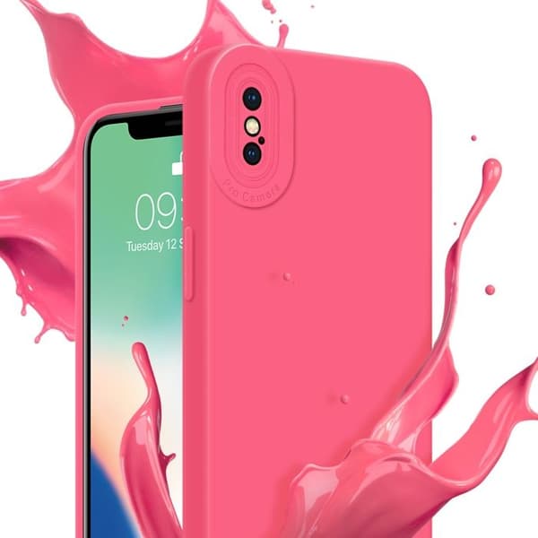 Skyddsfodral för iPhone XS MAX i FLUID RÖD Stötsäker Röd