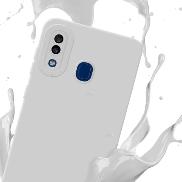 Skyddsfodral för Samsung Galaxy A20 / A30 / M10s i FLUID VIT Stötsäker Vit