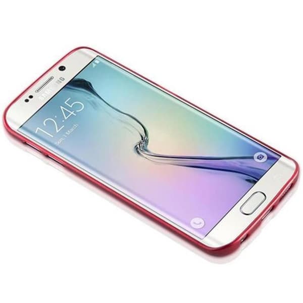Skyddande skal för Samsung Galaxy S6 EDGE RÖD Stötsäker Röd