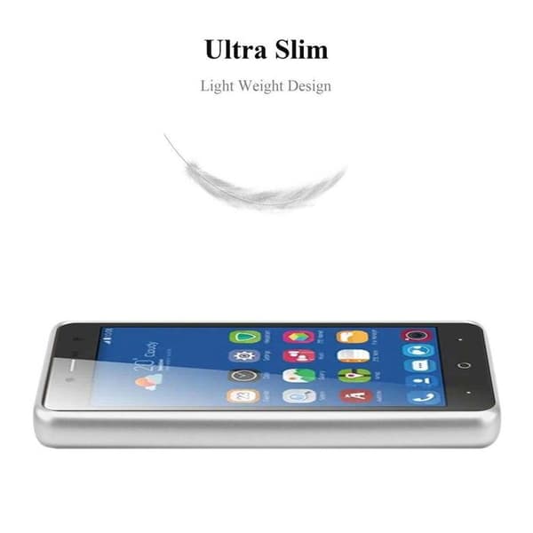 Skyddsskal för ZTE Blade L7 Skyddsskal i MATTSILVER Metallic Design Grå