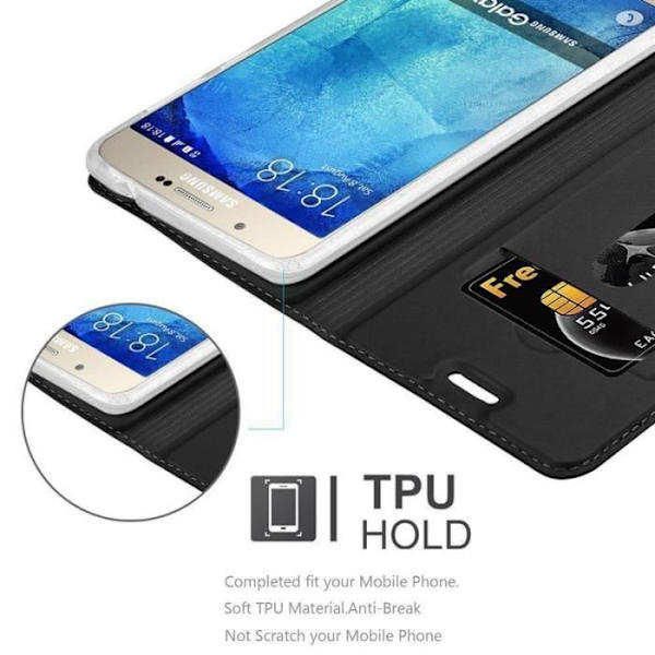 Cadorabo Fodral till Samsung Galaxy A8 2015 i KLASSIG SVART
