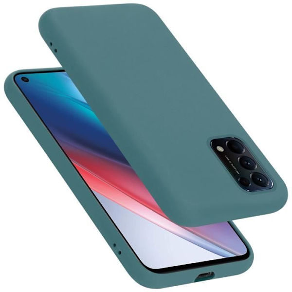 Mobilfodral - CADORABO - FIND X3 LITE - LJUS GRÖN - Silikon TPU - Lätt skydd LJUSGRÖN VÄTSKA