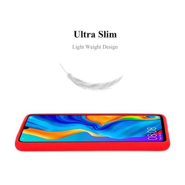 Fodral - CADORABO - Huawei P30 LITE - FROST RED - TPU silikon - Lätt och flexibelt skydd Frost Röd