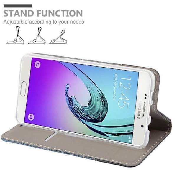 Cadorabo Fodral till Samsung Galaxy A7 2016 i MÖRKBLÅ SVART