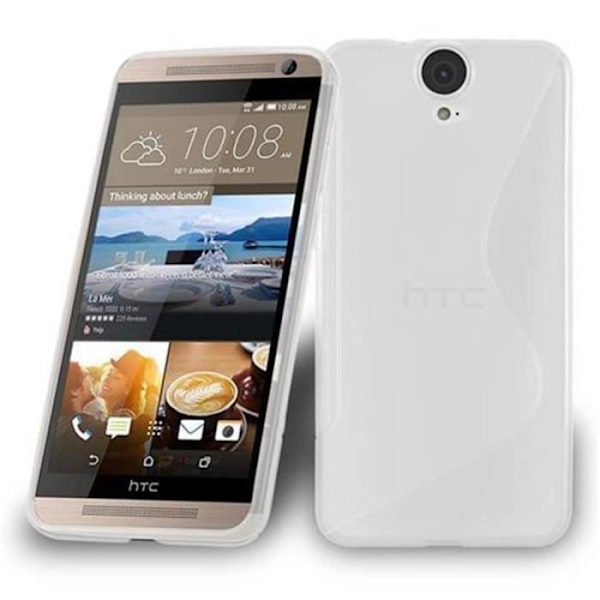 HTC ONE E9 PLUS SEMI TRANSPARENT Fodral Cadorabo DESIGN S Gel TPU Silikonskydd Fodral Cover Ultra Slim Bumper