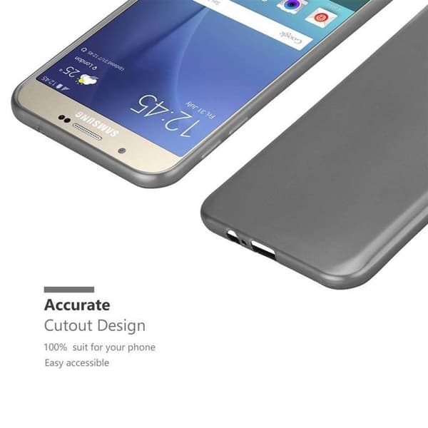 Skyddsfodral för Samsung Galaxy A8 2015 Skyddsfodral i METALLGRÅ Matt Design Grå