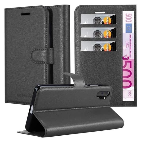 Etui för Samsung Galaxy NOTE 10 PLUS i JET BLACK Svart