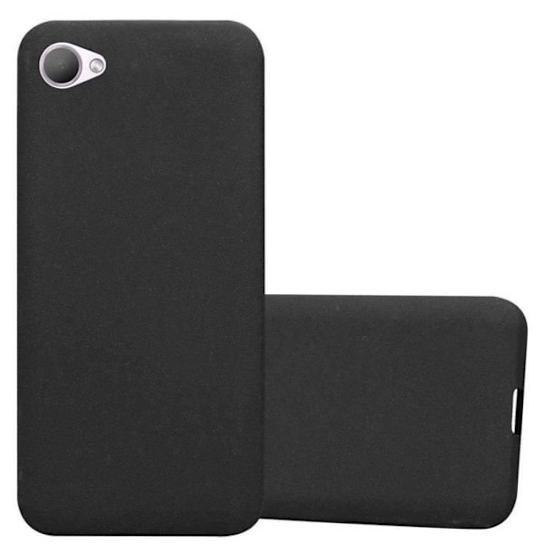 Coque - CADORABO - HTC Desire 12 - Skydd av silikon TPU - Tunn design - Färg Frost Svart Frost Svart