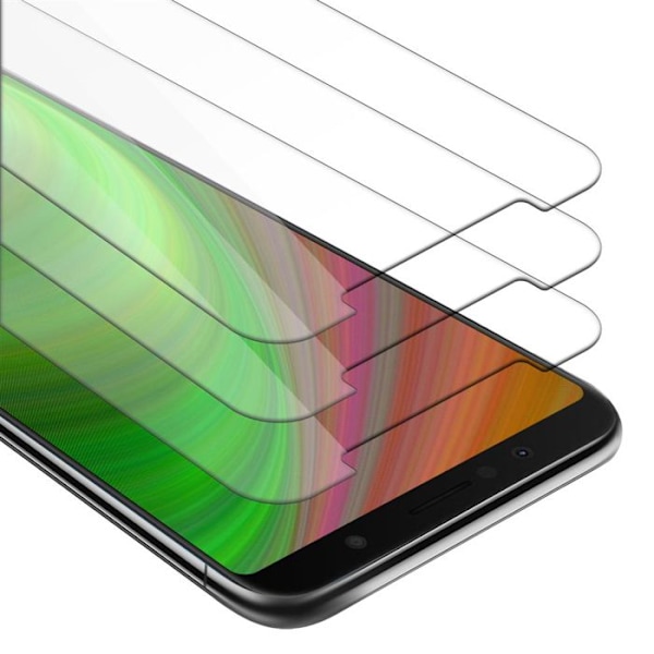 3x Härdat skärmskydd i glas för Asus ZenFone MAX PLUS M1 Film skydd i HÖG TRANSPARANT härdat glas Vit