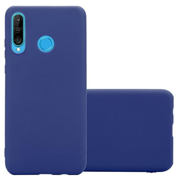 Skyddsfodral för Huawei P30 LITE CANDY MÖRKBLEU Stötskydd Silikon Blå