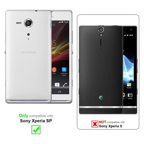 Coque - CADORABO - Sony Xperia SP - Stötsäkerhet - Frostad Design - Färg Frosty Grön Frostig grön