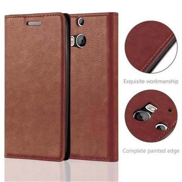 Fodral för HTC ONE M8 Skal i MARRONE CAPPUCINO brun