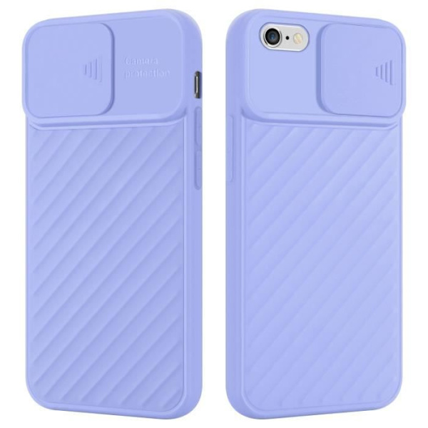 Fodral till Apple iPhone 6 PLUS / 6S PLUS Matt lila Fodral Silikon TPU och kameraskydd