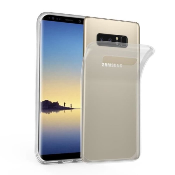 Samsung Galaxy NOTE 8-fodral i FULLTRANSPARENT från Cadorabo (AIR Design) Ultratunnt mjukt silikon TPU-gelskydd med anti