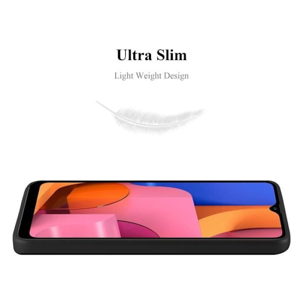 Coque - CADORABO - Samsung Galaxy A20s - Skyddssilicone TPU - Tunn och lätt design - Matt utseende Svart