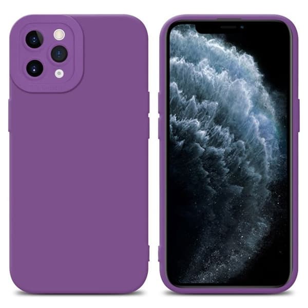 Skyddsfodral för iPhone 11 PRO MAX i MATTE VIOLETT FLUID Stötskyddande Violett