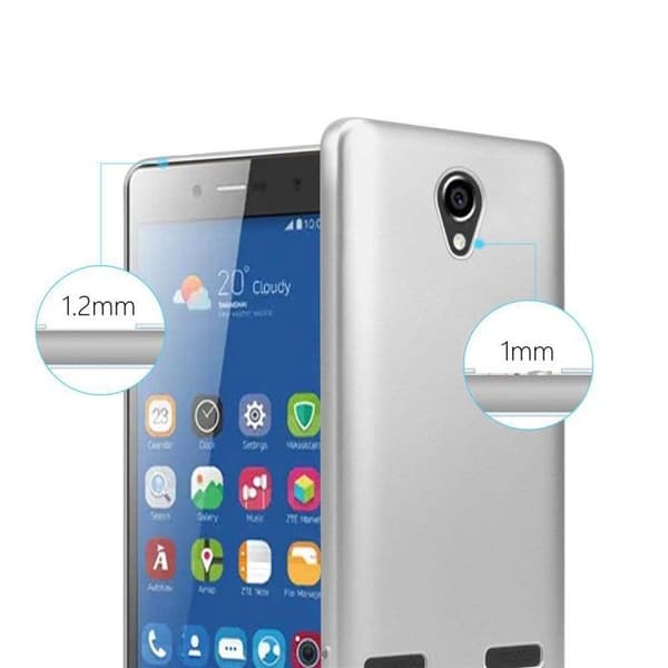 Skyddsskal för ZTE Blade L7 Skyddsskal i MATTSILVER Metallic Design Grå