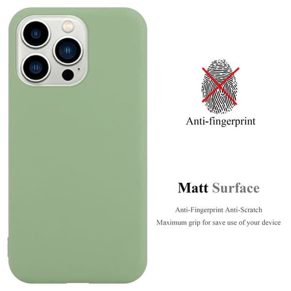 iPhone 14 PRO CANDY PASTELLGRÖN Skyddande Stötabsorberande Silikon Grön