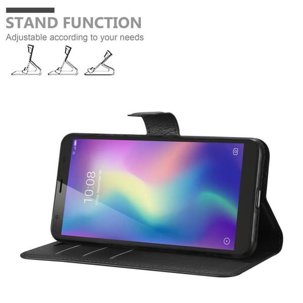Fodral för ZTE Blade A5 2019 i JET BLACK Svart