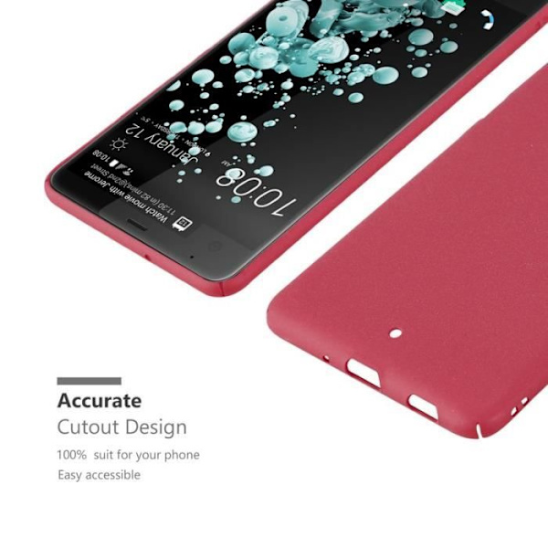 Coque - CADORABO - HTC U Ultra - Röd - 360° Skydd - Fin och Lätt Design Röd