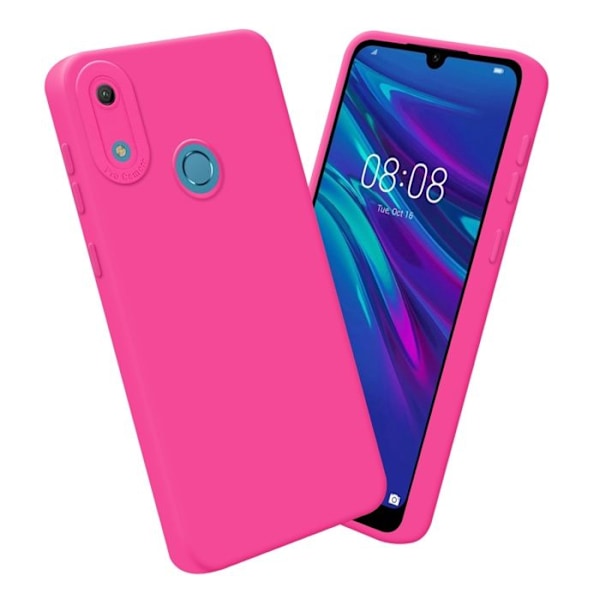 Coque för Huawei Y6 2019 i FLUID HOTPINK Fodral Etui Case Cover i flexibel TPU-silikon Skydd Rosa