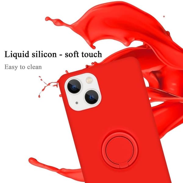 Skal för iPhone 14 PLUS i LIQUID RED Stötabsorberande skydd Röd
