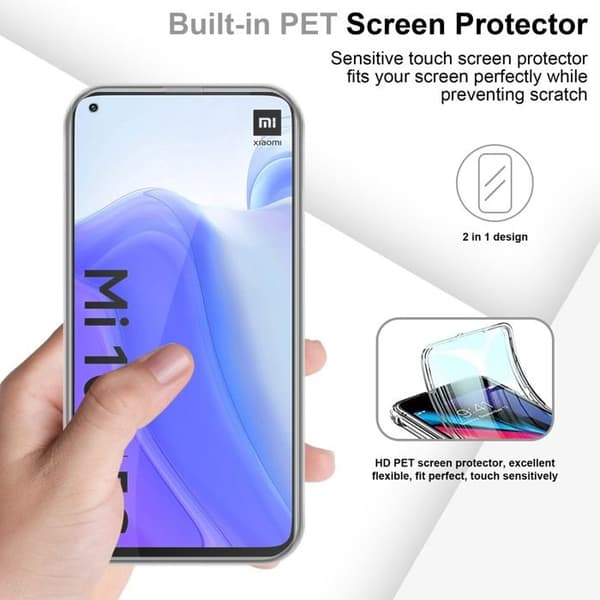 Transparent skydd för Xiaomi Mi 10T / Mi 10T PRO Vit