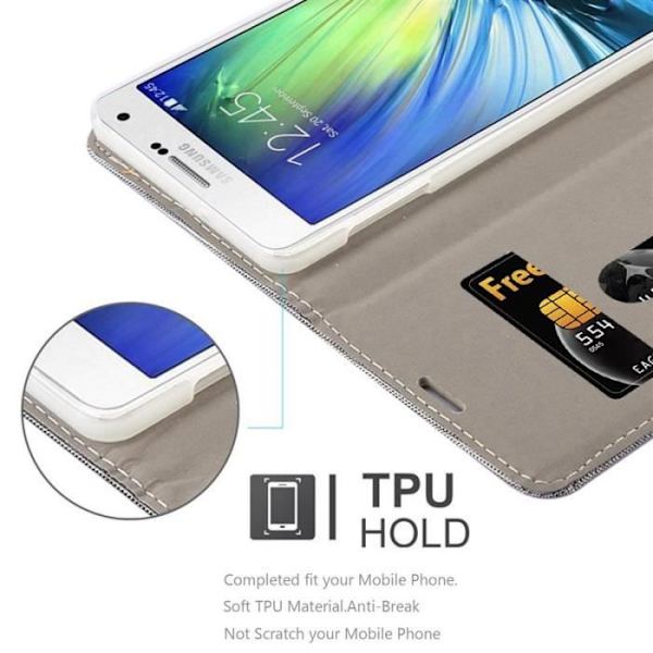 Cadorabo Fodral till Samsung Galaxy A7 2015 i LJUSGRÅ BRUN