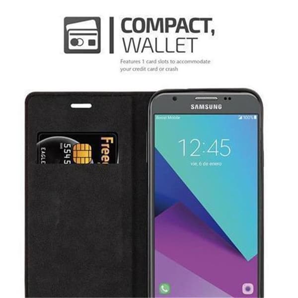 Etui för Samsung Galaxy J7 2017 US Version Fodral i MÖRK BRUN brun
