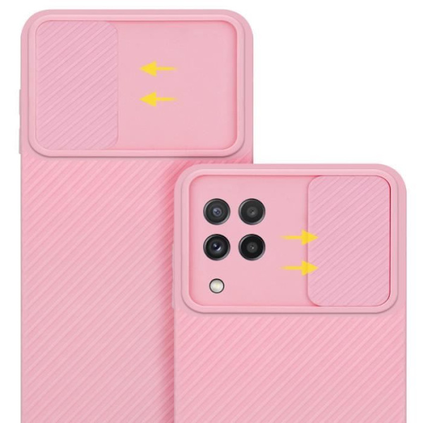 Hus för Samsung Galaxy A22 4G - CADORABO - Bubbellrosa - Silikon TPU - Kameraskydd - Mjuk Godisrosa