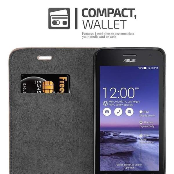 Fodral för Asus ZenFone 5 2014 i MÖRK BRUN brun