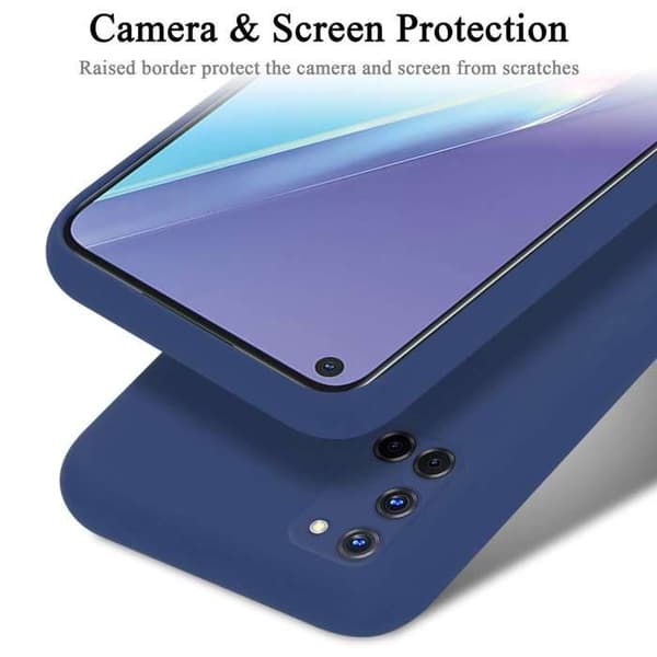 Skyddande stötsäker skal för Oppo A52 i LIQUID BLUE Blå