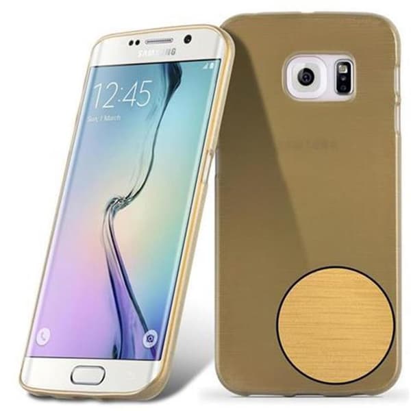 Skyddsfodral för Samsung Galaxy S6 EDGE Guld Stötskydd Gul